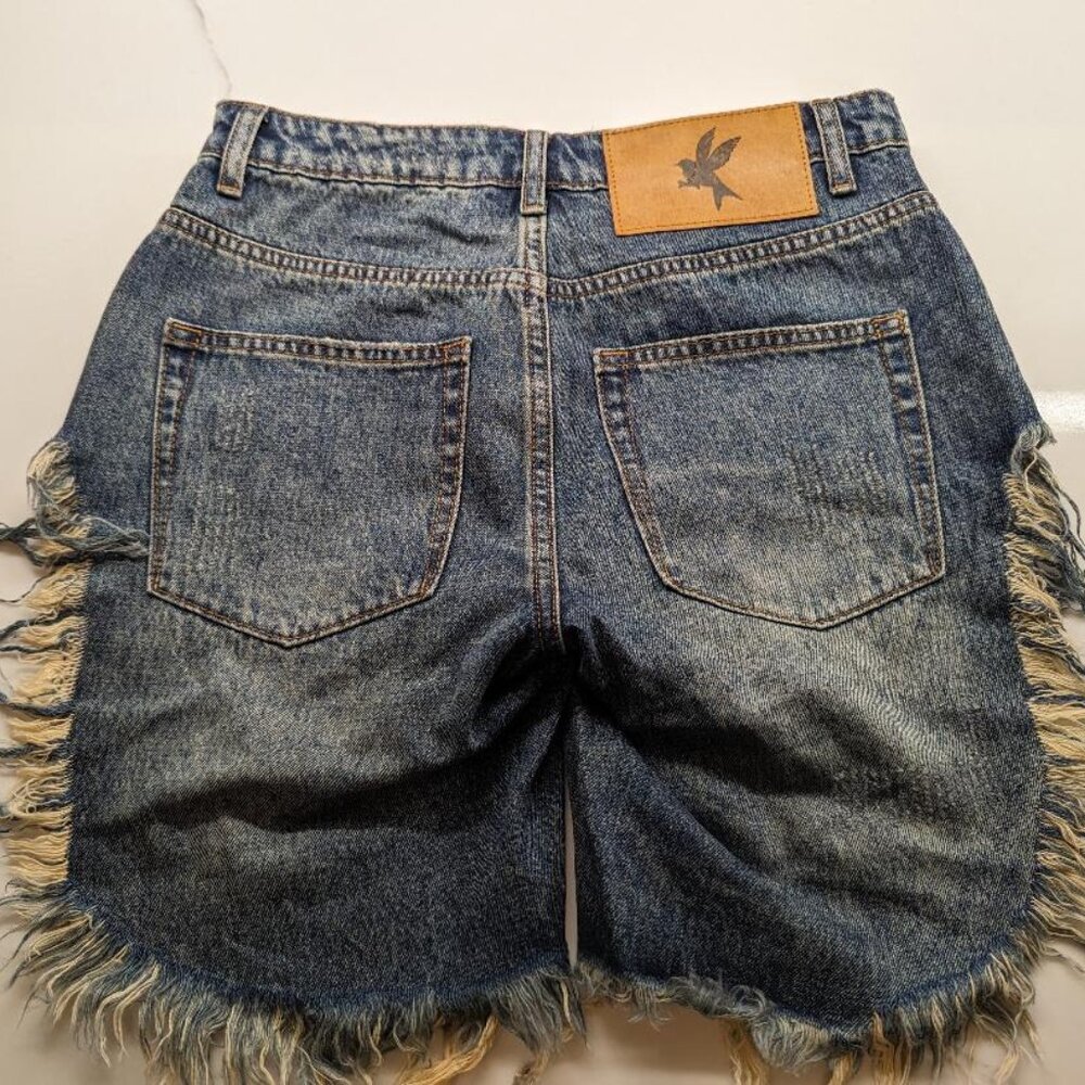 One Teaspoon blue denim shorts
